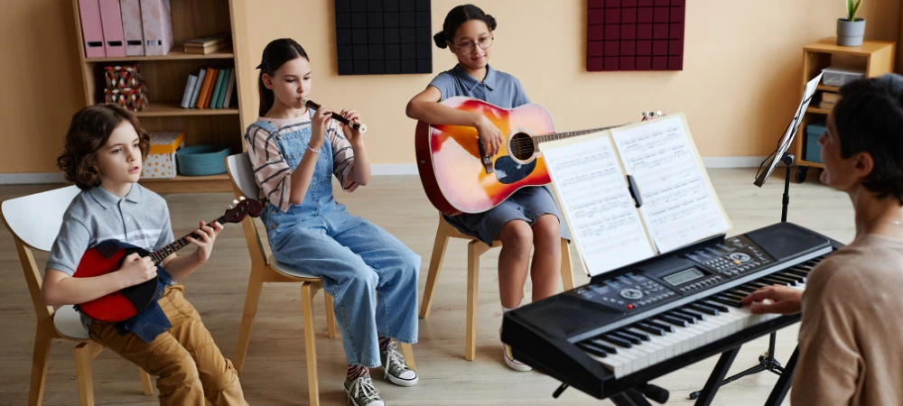 aula de música crianças